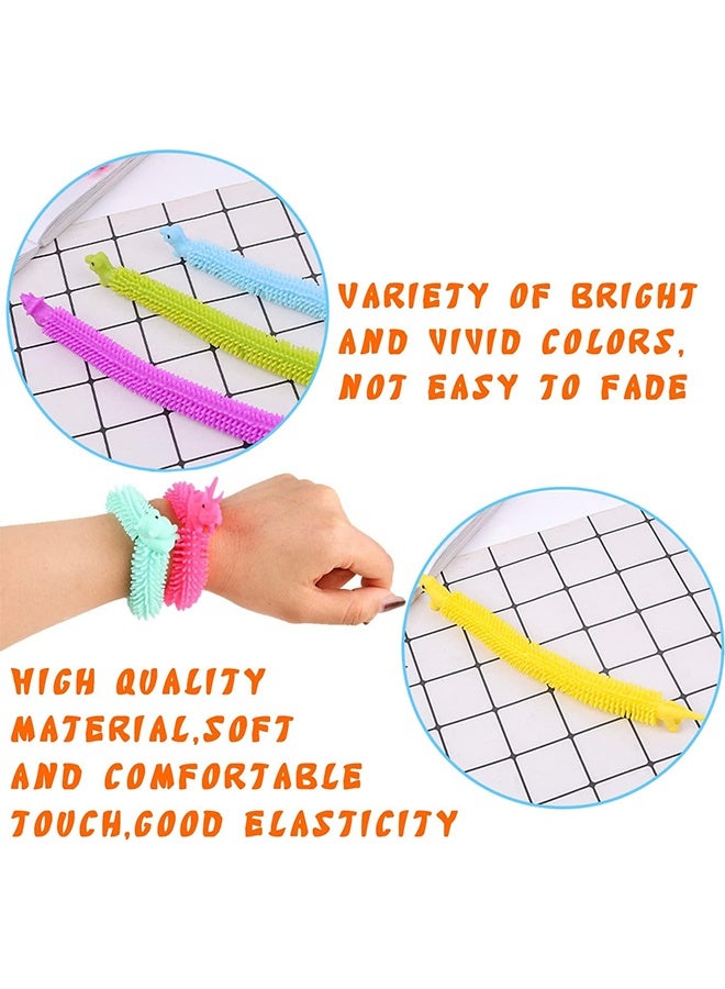 واي جيه ٦ قطع من ألعاب الديناصور المطاطية المرنة للتسلية الحسية، ألعاب استرخاء للأطفال والبالغين لتخفيف التوتر، مواد لملء الحقائب الصغيرة، وهدايا للحفلات (ألوان عشوائية) - Image 3